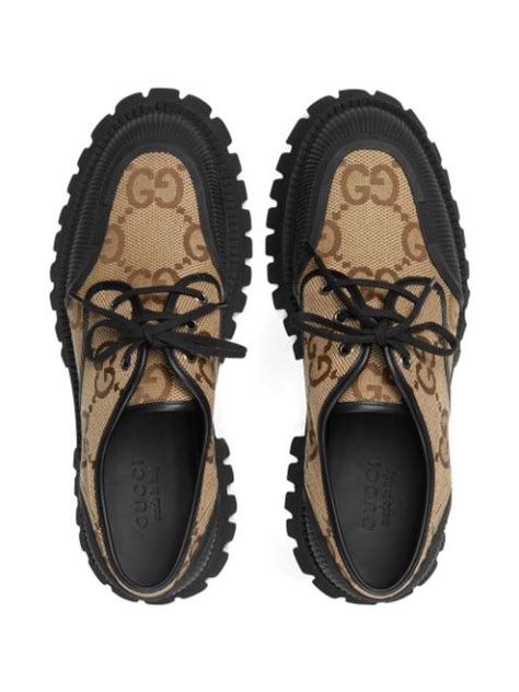 gucci gg supreme shoes bird|Gucci maxi lace up shoes.